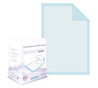 ARNOMED Colchonetas médicas 60x90 cm, 120 almohadillas absorbentes, cambiador para bebés y personas con incontinencia, 5 capas de celulosa