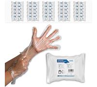 ARNOMED Guantes polietileno hombres, 10.000 unidades guantes de polietileno desechables en bolsa, guantes de polietileno transparentes, guantes polietileno desechables para teñir, repostar y alimentos