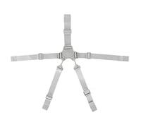Arns Ajustable de 5 Puntos, Correa de Seguridad para beb con Hebilla, Correa de Hombro Resistente, Plegable para Cochecito, Trona (Correa de 5 puntos con botn gris