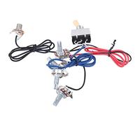 Arns Precableado para Guitarra Interruptor de Guitarra Elctrica, Cable de Elctrica para Interruptor de Palanca de 3 y Potencimetros de 500 K para Guitarras