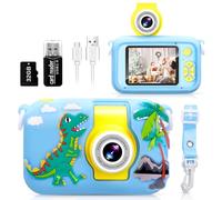 ARNSSIEN Camara Fotos Infantil,Camara de Fotos para Niños con Lente de 180°Flip y Pantalla IPS 2,4 Pulgadas,Juguete de cumpleaños para niños y niñas de 3-12 años,Tarjeta de 32 GB,X101