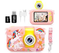ARNSSIEN Camara Fotos Infantil,Camara de Fotos para Niños con Lente de 180°Flip y Pantalla IPS 2,4 Pulgadas,Juguete de cumpleaños para niños y niñas de 3-12 años,Tarjeta de 32 GB,X101