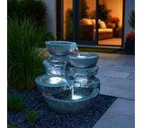 Arnusa - Fuente para habitación con iluminación led para interior y exterior, fuente de jardín