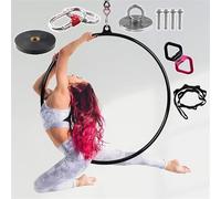 Aro aéreo, anillo de yoga aéreo para gimnasio en casa, accesorios de circo, diámetro de 90 cm