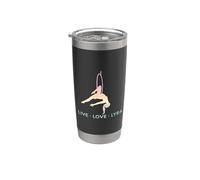 Aro aéreo de amor, Lyra, regalos de yoga aéreo de acróbata Vaso térmico de acero inoxidable de doble pared