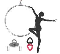 Aro aéreo para entrenamiento de baile y yoga, equipo de un solo punto de acero inoxidable para entusiastas del circo y el fitness