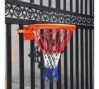 Aro Baloncesto Aro de Baloncesto Al Aire Libre para Valla/árbol/Poste, Portería de Baloncesto Profesional con 2 Correas Ajustables y Red de Nailon, Kit de Aro de Baloncesto de Pared ( Color : Punch-fr