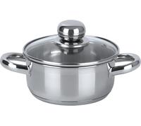 aro Cazuela con tapa, acero inoxidable 18/8, Ø 16 cm, 1,5 L, plata