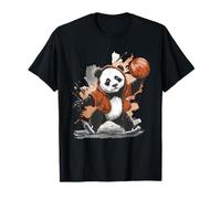 Aro de baloncesto acuarela Obra de arte lindo oso Camiseta