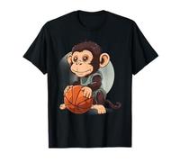 Aro de baloncesto con diseño de mono lindo Camiseta