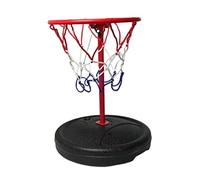 Aro de Baloncesto de Piscina, Metal Plástico Flotante de 35 Cm de Altura Aro de Baloncesto de Piscina Portátil, Juguetes Ligeros de Juego de Baloncesto de Agua de Verano, para Niños Y(negro rojo)