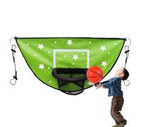 Aro de Baloncesto de Trampolín | Aro impermeable a Flexible con y Accesorios Trampo- apropiados para edades | Marco de Baloncesto de Cama de Salto al Aire Libre para Jugar