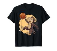 Aro de baloncesto Dibujo de baloncesto Lindo mono ilustración Camiseta