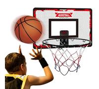 Aro de Baloncesto Interior para niños,Aro de Baloncesto para Puerta,Pequeña Canasta de con Marcador electrónico | Deportivo de con decoración de habitación de niños con p