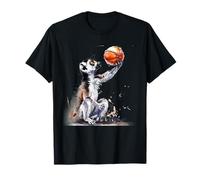 Aro de baloncesto lindo Lémur Aro de baloncesto Acuarela Camiseta