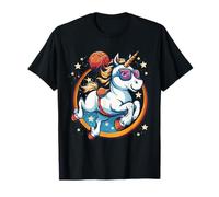 Aro de baloncesto lindo unicornio colorido ilustración baloncesto aro Camiseta