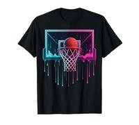Aro de baloncesto para aficionado, pintura, goteo, estilo callejero, diversión Camiseta