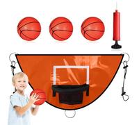 Aro de baloncesto para niños - juego de aro de baloncesto de trampolín para niños | Salto de baloncesto resistente al desgaste, accesorios de trampolín para arco deportivo de trampolín