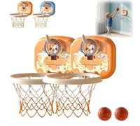 Aro de baloncesto para niños pequeños, juguete de tiro de aro de baloncesto, diseño portátil de altura ajustable, puntuación inteligente interactiva, para niños pequeños, mini aro de baloncesto