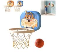 Aro de baloncesto para niños pequeños, juguete de tiro de aro de baloncesto, diseño portátil de altura ajustable, puntuación inteligente interactiva, para niños pequeños, mini aro de baloncesto