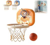Aro de baloncesto para niños pequeños, juguete de tiro de aro de baloncesto, diseño portátil de altura ajustable, puntuación inteligente interactiva, para niños pequeños, mini aro de baloncesto