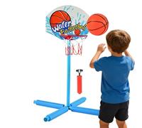 Aro de baloncesto para piscina, juego de agua inflable flotante, juego de deportes de verano al aire libre para la playa de la piscina, ajustable y fácil de configurar, portátil, actividad de