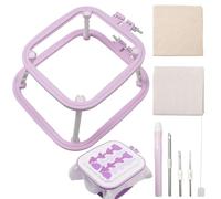 Aro De Bordado Cuadrado, Aro De Bordado,Marco De Aguja De Punzón De Soporte De Bordado - Aros Y Marcos De Punto De Cruz, Kit De Arranque De Aguja De Punzonado Para El ,