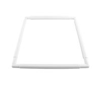 Aro de Bordado Cuadrado, Plástico Resistente, 43x43cm, Bastidor para Punto de Cruz, Gran Formato para Artesanos y Costureras