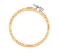 Aro de bordado fabricado con anillos de madera lisos para una transición perfecta entre tipos de puntada y tipos de tela (15 cm)
