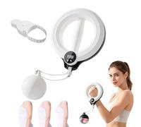 Aro de Brazos Infinito, Equipo de Ejercicio para Brazos y Hombros, Ejercitador Inteligente para Brazos con Rastreador Digital, Aro de Hula Hoop con Peso para Tonificar (B)