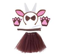 Aro de en forma de de Halloween con/pajarita/falda conjunto de actuaciones soporte para cabello herramientas de fiesta de cosplay para adolescentes mujeres lindos disfraces de