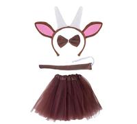 Aro de en forma de de Halloween con/pajarita/falda conjunto de actuaciones soporte para cabello herramientas de fiesta de cosplay para adolescentes mujeres lindos disfraces de