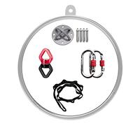 Aro de Lira aérea, aro de un Solo Punto para casa, Kit de aro de Lira de Yoga estándar para Adultos, aro de Yoga artístico para Fitness, Baile, pérdida de Peso y Acrobacias (diámetro: 90 cm