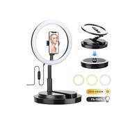 Aro de Luz Led Plegable de 12" - 29 Cm, Muy Fácil de Montar, Se Puede Usar para Iluminación de Reunión Zoom, Maquillaje, Videollamadas, Youtube, TikTok o Twich. Desde 55Cm hasta 168Cm. Anillo de Led.