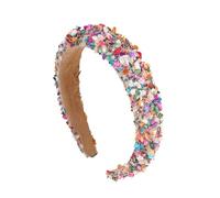 Aro de pelo ancho y brillante, tocado adornado para mujeres y niñas, uso diario, aros anchos para el cabello, diademas de para mujer, diadema de moda de, diadema de piedras preciosas