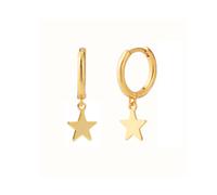 Aro de plata 925 con forma de estrella y aguja de cinco puntas, ideal como regalo