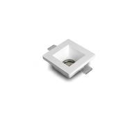 Aro Downlight Integración Escayola/Pladur Cuadrado para Bombilla LED GU10 /