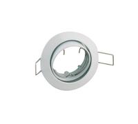Aro embellecedor bombilla gu10 redondo blanco electro dh 12.672/b/z/b