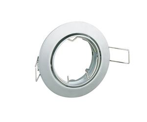 Aro embellecedor bombilla gu10 redondo níquel/mate electro dh 12.672
