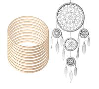 Aro floral - Bambú de madera floral | Anillo | Juego de aros florales de bambú | Anillos de bambú para decoraciones de Navidad | Anillos para hacer coronas de boda decoración de pared