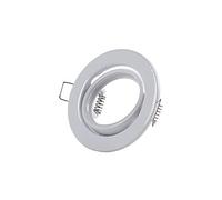 Aro Foco Downlight Circular Basculante "Vepa" Acero 90mm - Blanco | Greenice