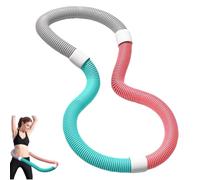 Aro hula suave con peso para adultos, plegable, sin daños en la cintura, diseño de resorte, portátil, para casa, gimnasio, adultos, cuerpo adelgazante, equipo de ejercicio para adelgazar