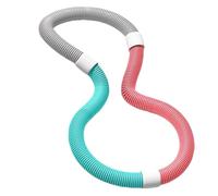 Aro hula suave con peso para adultos, plegable, sin daños en la cintura, diseño de resorte, portátil, para casa, gimnasio, adultos, cuerpo adelgazante, equipo de ejercicio para adelgazar