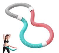 Aro hula suave con peso para adultos, plegable, sin daños en la cintura, diseño de resorte, portátil, para casa, gimnasio, adultos, cuerpo adelgazante, equipo de ejercicio para adelgazar
