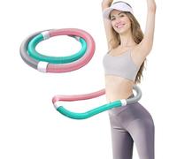 Aro infinito, aro de hula con peso para adultos, aro infinito suave con peso, diseño con peso de resorte que quema grasa, da forma a la cintura, equipo de ejercicio portátil para gimnasio en casa para