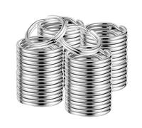 Aro Llaves, Aro Llavero 100 Piezas Argollas Llavero 25mm Aros Llaves, Arandelas, Aros Llavero,Argollas para Llaveros para Organización de Llaves de Hogar y Coche y Diy Artes Key Rings
