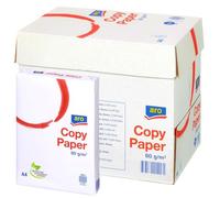 aro Papel de impresión DIN A4 paquete 2500 hojas - 80g/m2 - folios blancos - Papel profesional universal para impresoras láser y de inyección de tinta, ideal para facturas, negocios, oficina