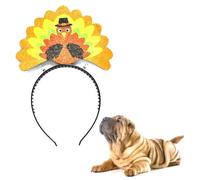 Aro para el pelo de Acción de Gracias para mascotas novedoso baqueta de pavo divertido disfraz de pata de pollo para perros y gatos