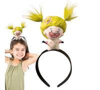Aro para el pelo de muñeca, aros para el pelo de muñeca de peluche,Diadema de muñeca con diadema de felpa de dibujos animados | Lazos para el pelo para niños, accesorio de moda para maquillaje para ni