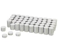 aro Velas de Té, blancas, 200 uds., Combustión de 4h, Ø 3.75 cm, para Exterior e Interior, Fiestas, Restaurantes, Decoración Hogar